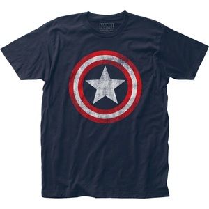 Marvel Captain America Shield Navy T-shirt